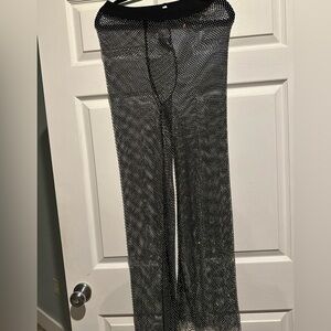Steve Madden Shimmering Threaded Mesh Pants